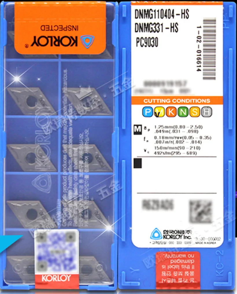 DNMG110404 DNMG110408 HS PC9030 DNMG150404 DNMG150408 оригинальные KORLOY обработка карбидной вставки: