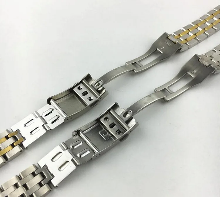 19 мм, 20 мм, ремешок из нержавеющей стали для часов Tissot T17/T014/T41/T461/PRC200/T055/T067, мужской ремешок для часов, изогнутый конец
