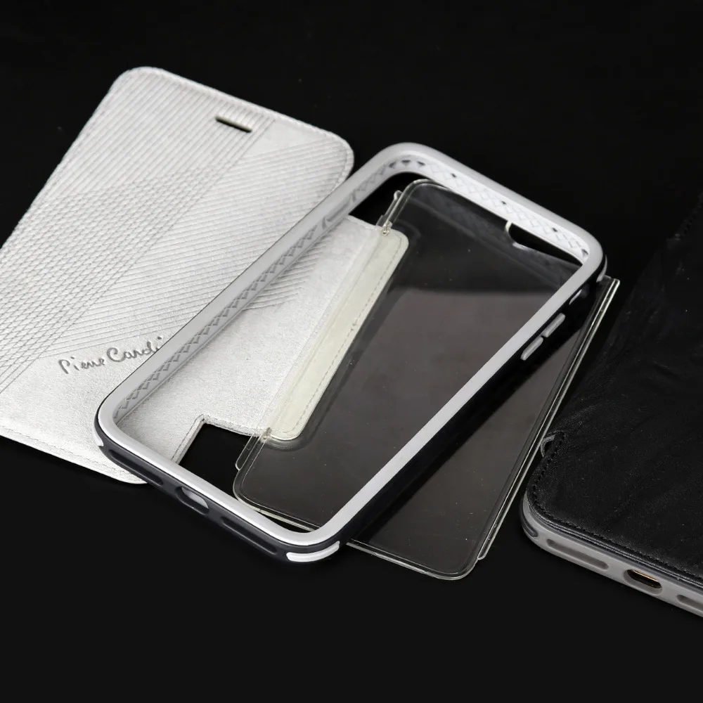 Чехол для телефона из натуральной кожи Pierre Cardin Apple iPhone 8/8 Plus 7/7 съемный флип