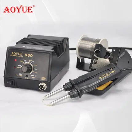 Оригинальный Aoyue 950 SMD антистатический термостат Регулируемая IC паяльная станция