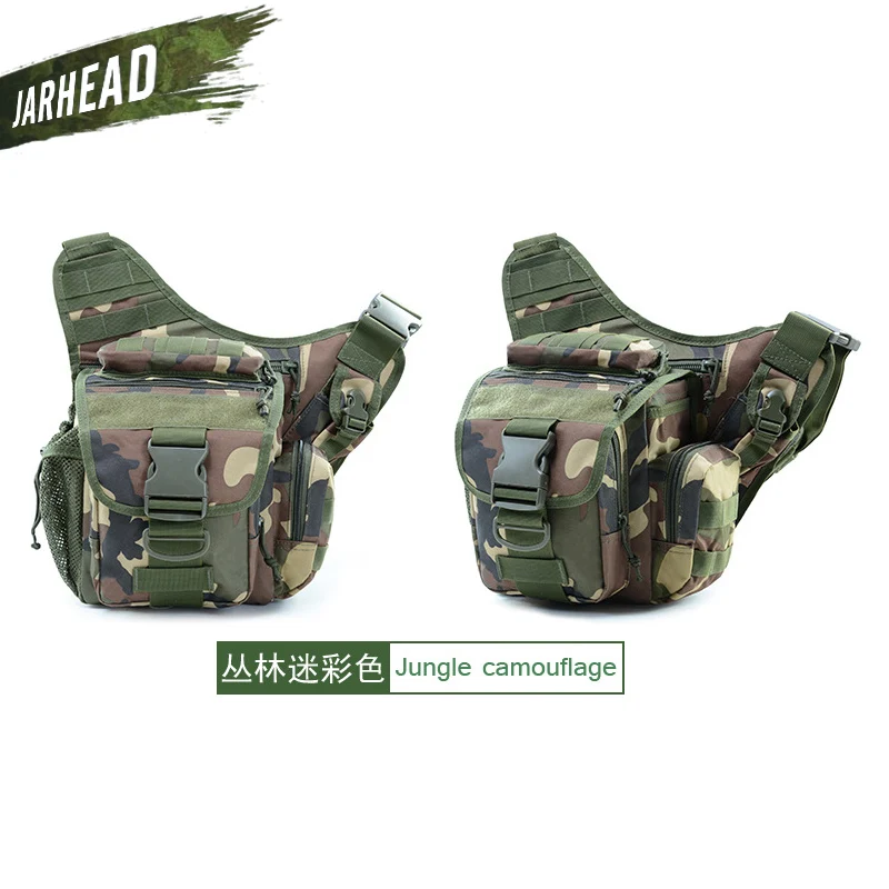 JungleCamo Военная Тактическая Сумка на плечо 900D Оксфорд мужская женская сумка для наружной камеры поясная сумка для альпинизма кемпинга треккинга 9 цветов - Цвет: JungleCamo