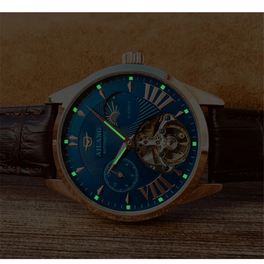Роскошные Механические часы Tourbillon 2018 мужские автоматические Классические