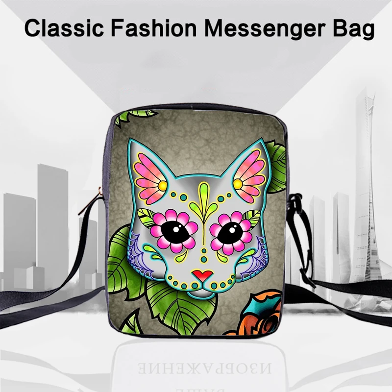 Женская сумка мессенджер CROWDALE через плечо с принтом собаки на заказ|multicolor handbag|bags