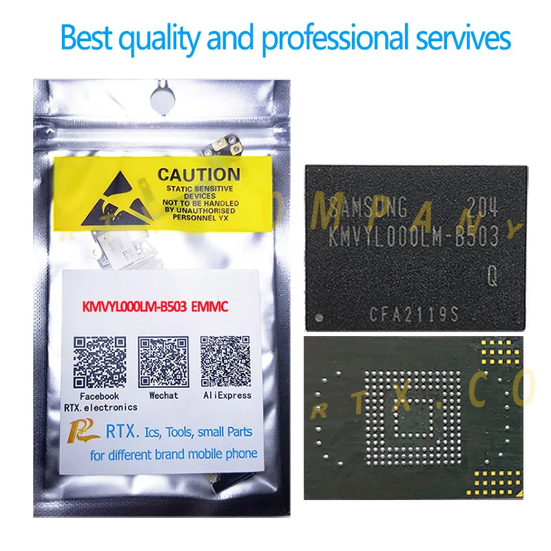 5 шт./лот KMVYL000LM-B503 EMMC IC для Samsung Note1 N7000 I9100 I9220 I9108 EMCP Nand чип флэш-памяти с