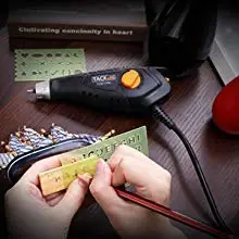 TACKLIFE EGD15AC 15W 120V/60Hz Engraver with Soft Rubber Handle 7200 Stroke Per Minute Power Tools Cutting Tools Electric Drill