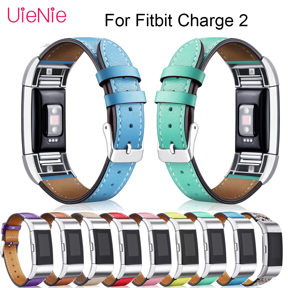 Для Fitbit Charge 2 Смарт часы с кожаными сменными ремешками Сменные смарт спортивные