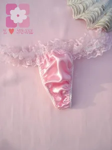 Sexy thong Low waisted Solid color Teenage girls Lace Princess panties 2019 spring summer new products sweet Women underwear | Женская