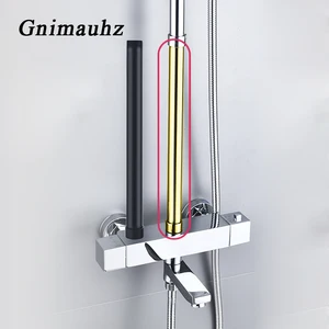 Черная латунная душевая удлинитель для смесителя Труба 20 см 30 см G34 