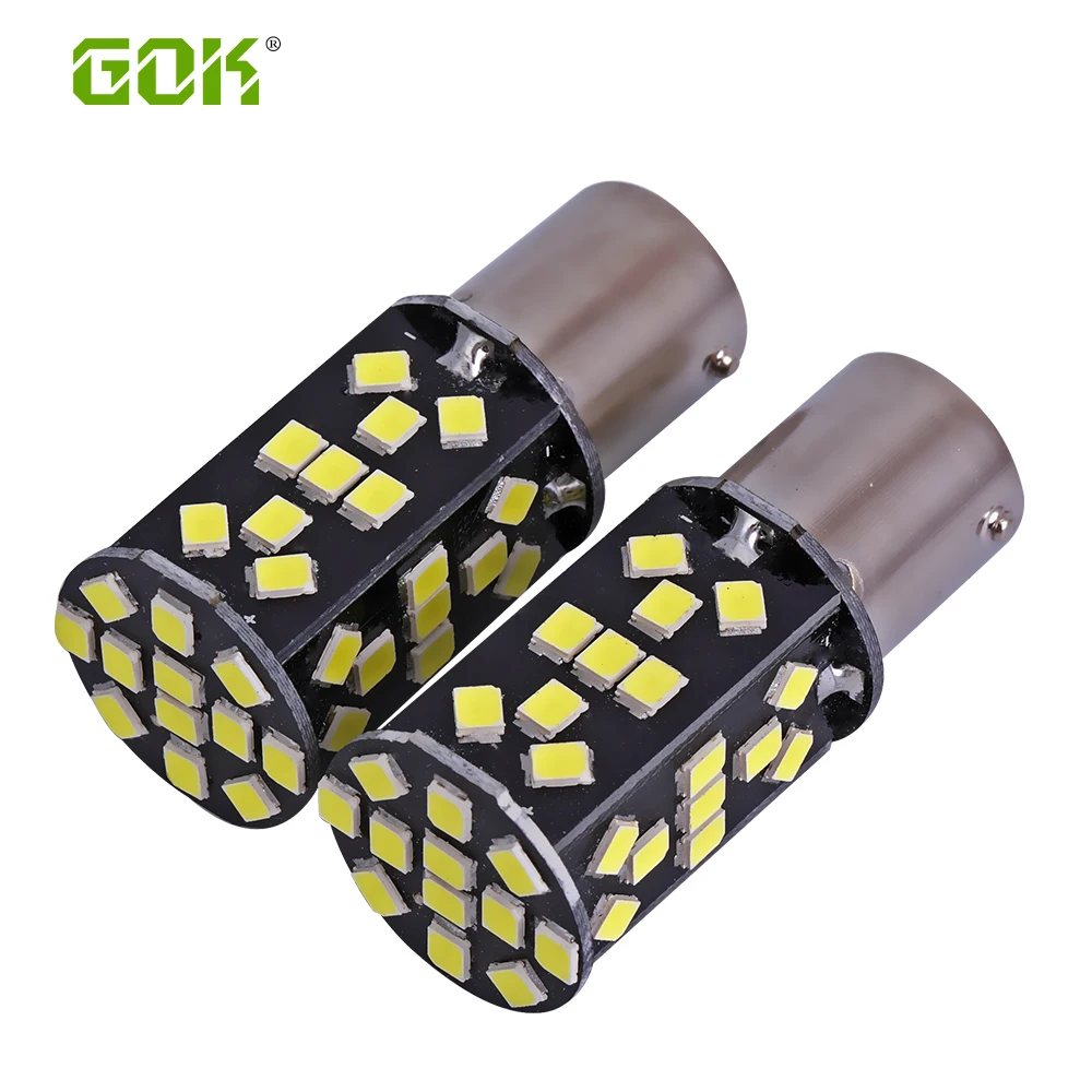 50pcs White light 1156 smd P21W BA15s 48led 2835 SMD BA15S LED Car Stop/Brake/Tail/Reverse Backup Light Bulb drl headlight | Автомобили и