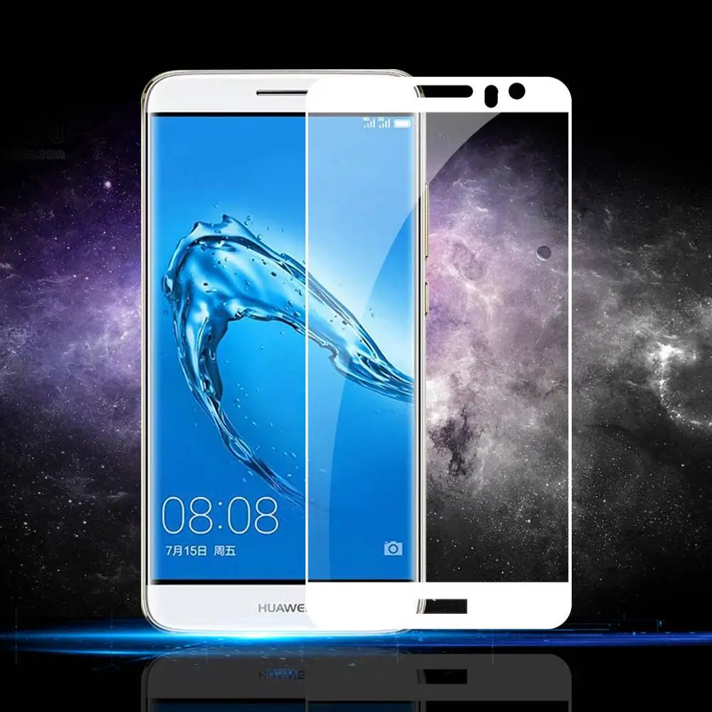 White Закаленное стекло для Huawei P9 Plus 5,5 дюймов 3D изогнутый край Полное покрытие протектор экрана для Huawei P9 Plus Защитная пленка для телефона - Цвет: White