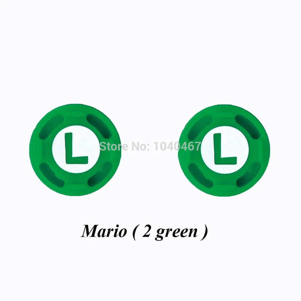 2pcs-mario 4 шт Силиконовые аналоговые ручки для большого пальца джойстик Pokeball cap s крышка палочки крышка кожа для пульта переключения для Kind NS JoyCon контроллер - Цвет: 2pcs-mario