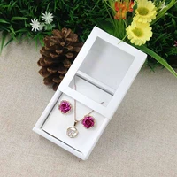 necklace card window box white 1lot 50box 50 pcs inner card pearl white necklace box gifg box pendent box earring case