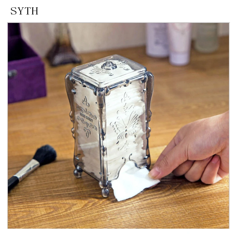 SYTH ватный диск, коробка для хранения макияжа, органайзер для косметики, коробки для хранения, органайзер для макияжа, аксессуары для стола, Органайзер