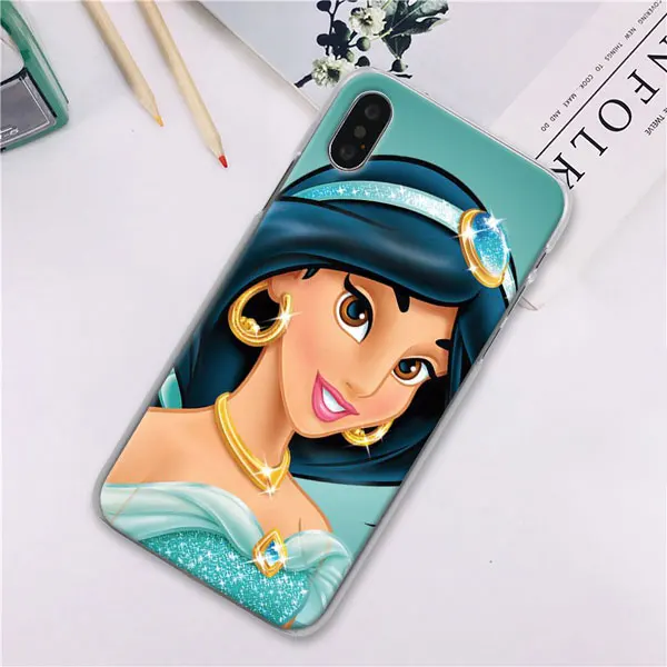 03 Капа Аладдин Принцесса Жасмин чехол для телефона s для Apple iPhone 7 8 Plus 6 6s Plus X XS XR XS MAX 5 5S чехол для телефона Coque - Цвет: 03