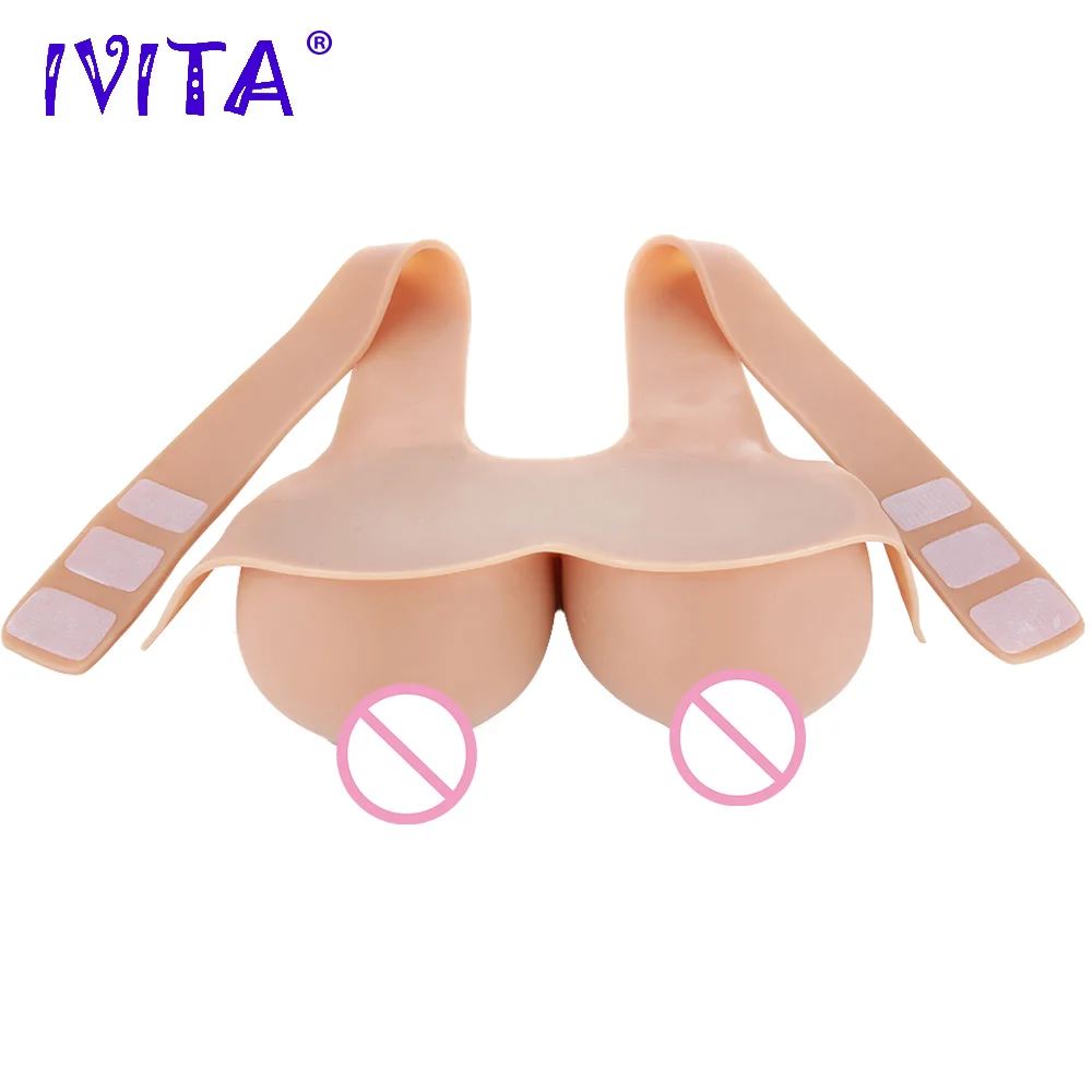 IVITA 8000g Fake Boobs Realistic Silicone Breast Forms For Mastectomy Crossdresser Silicon Form Big Tits Transgender Shemale - купить по