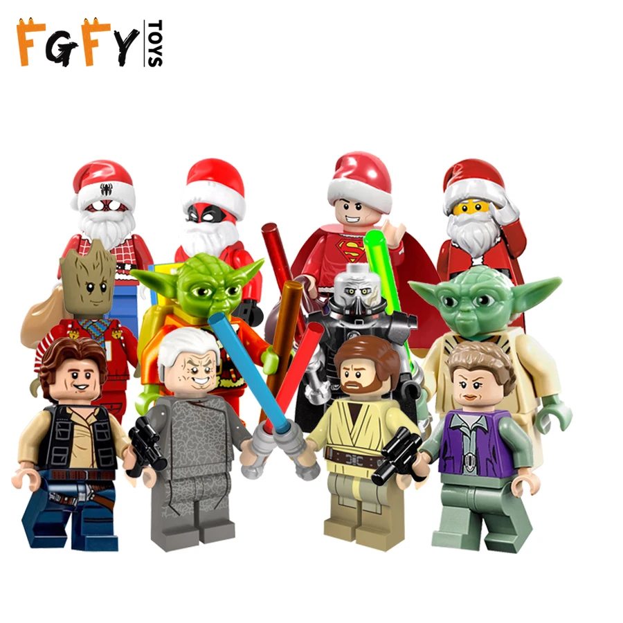 Legoing Star Wars Строительные блоки Хан Соло люк Дарт Вейдер йода Leia игрушки Legoingly