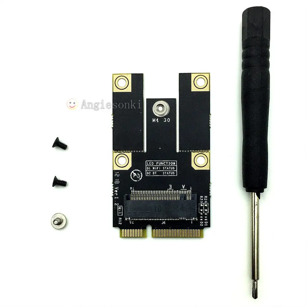M.2(NGFF) to Mini PCI-E Adapter Converter for Intel 7260 7265 3160 8260 8265 17265 18265 9260 (AC/AN/BN)NGFF WIFI Module | Компьютеры и