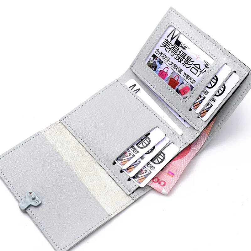 Heshunshi Женские Короткие Кошелек кропотливой работы HASP открытым Тип универсальные