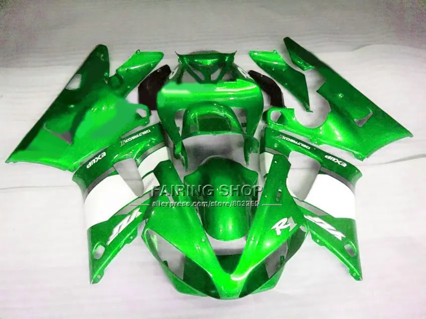 Обтекатели Green EXUP на заказ для YAMAHA YZFR1 2000 2001 yzf 1000 YZF R1 00 01 из АБС-пластика кузов