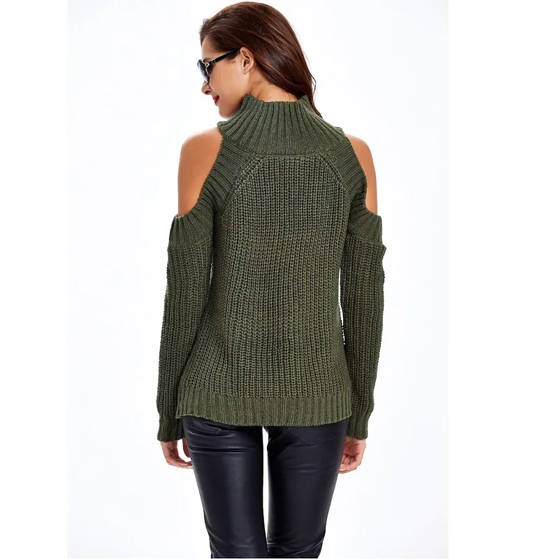 Women Winter Sweater 2018 Off Shoulder Sexy White Black Pink Knitted Autumn Turtleneck Sweaters And Pullovers | Женская одежда