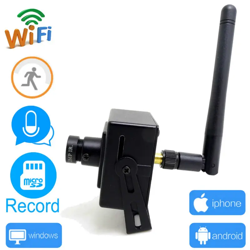 Ip-камера Wi-Fi 720 P Мини Wireless Security Cctv дома наблюдения домашней Micro Cam Поддержка SD