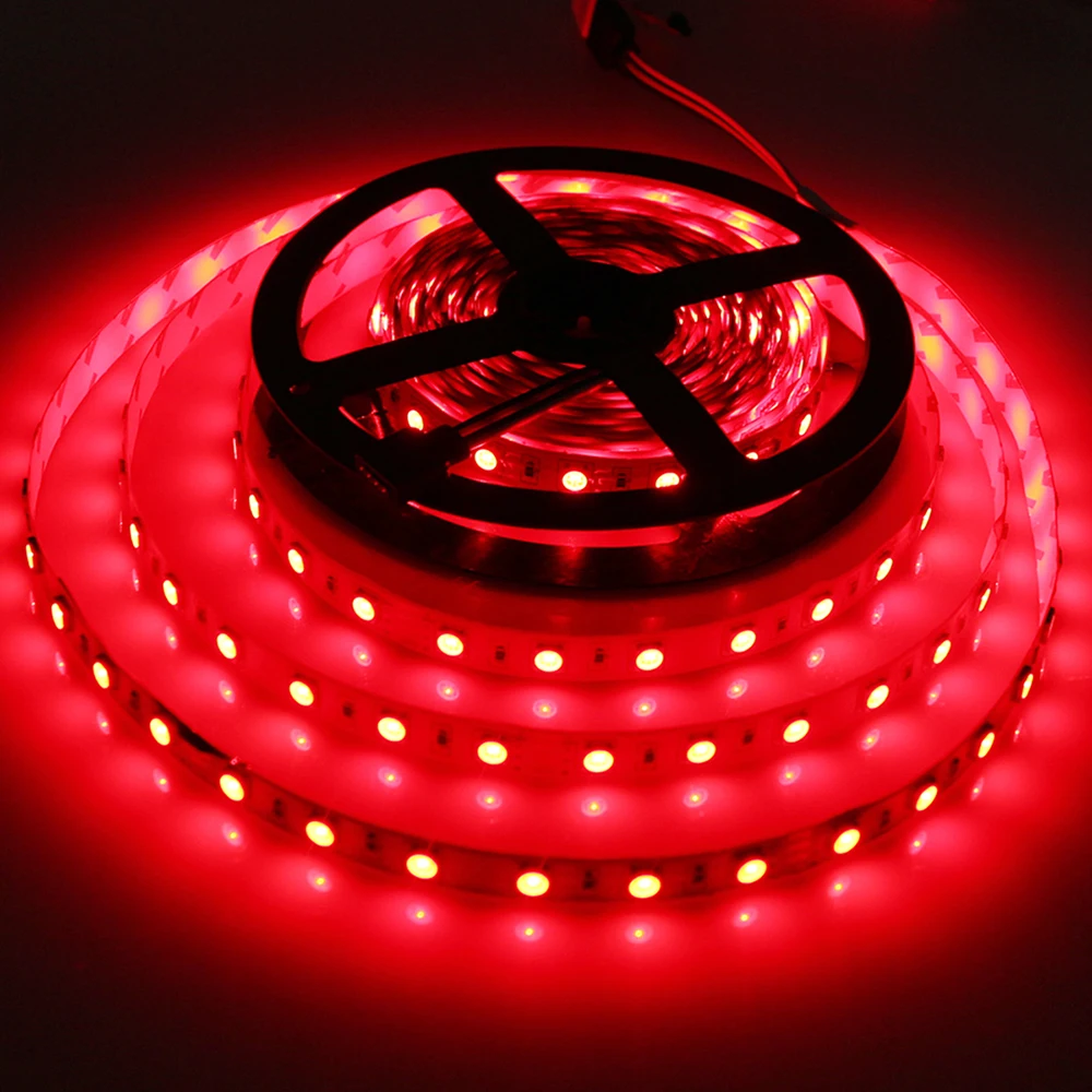 Tanbaby DC 24 В светодиодная лента 5050 SMD 5 М 300 светодиоды гибкая лента светодиодные ленты водонепроницаемый или Не открытый decoartion Теплый Белый RGB лента светодиодная белый красный синий канат