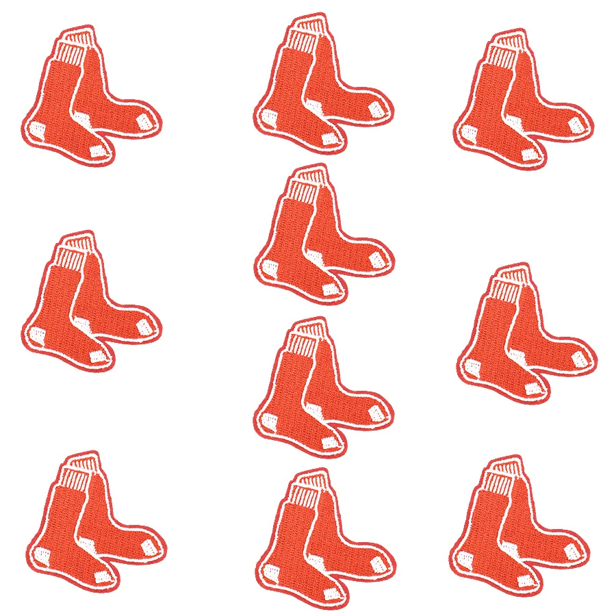

10PCS Sock Sew Embroidery Clothing Patches for Accessories Streak Stitchwork Attire Patch for Fabrics Patch Apparel Accessories