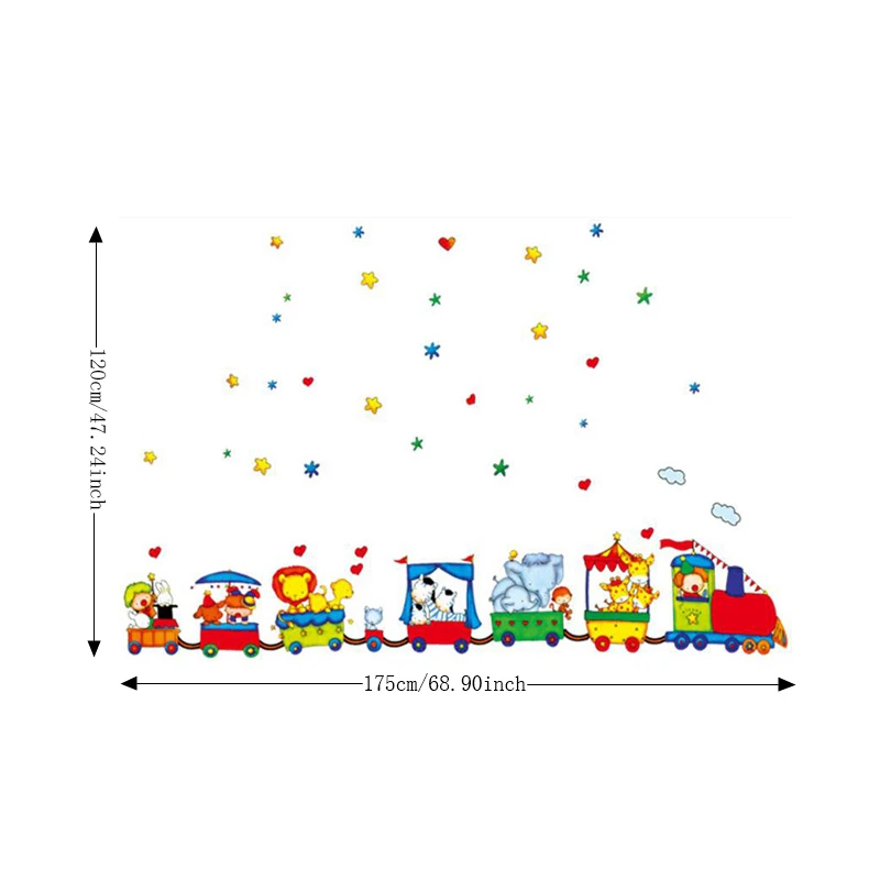 Zs наклейка наклейки на стену поезд детская комната Домашний декор поезд виниловая Детская комната Наклейка в детскую комнату декор для детской комнаты