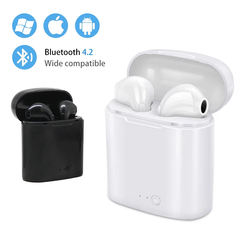 I7s TWS Беспроводная мини гарнитура Bluetooth наушники ушные бутон пара наушников с