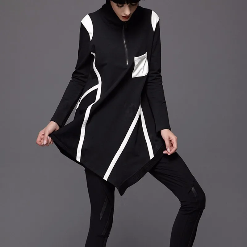 CHICEVER 2020 женские свитшоты неправильной формы для женщин Топ с длинным рукавом