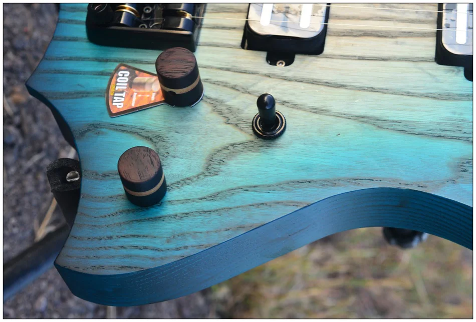 Модель электрической гитары без головы NK синего цвета 3 шт.|blue burst|electric guitar