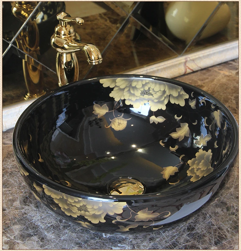 Китайская раковина ручной работы искусственная раковина|vintage vanity sink|vanity sinkbathroom