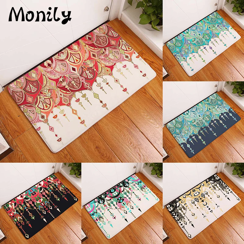 Monily Противоскользящий Водонепроницаемый дверной коврик Скандинавская картина