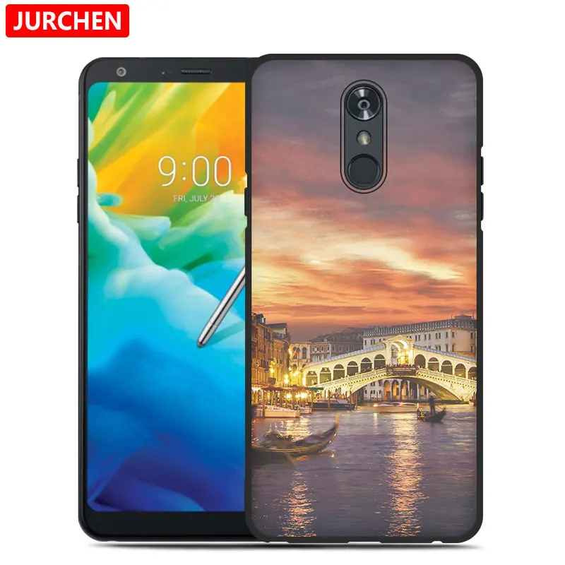 Ультратонкий чехол JURCHEN с рисунком для LG Stylo 5 Stylo5, задняя крышка, милые собака и кошка, мягкий чехол из ТПУ для LG Stylo 5, чехол для телефона - Цвет: 37