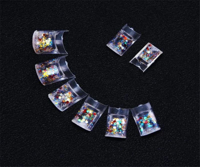 100 шт. полые прозрачные патчи для ногтей|Накладные ногти| |