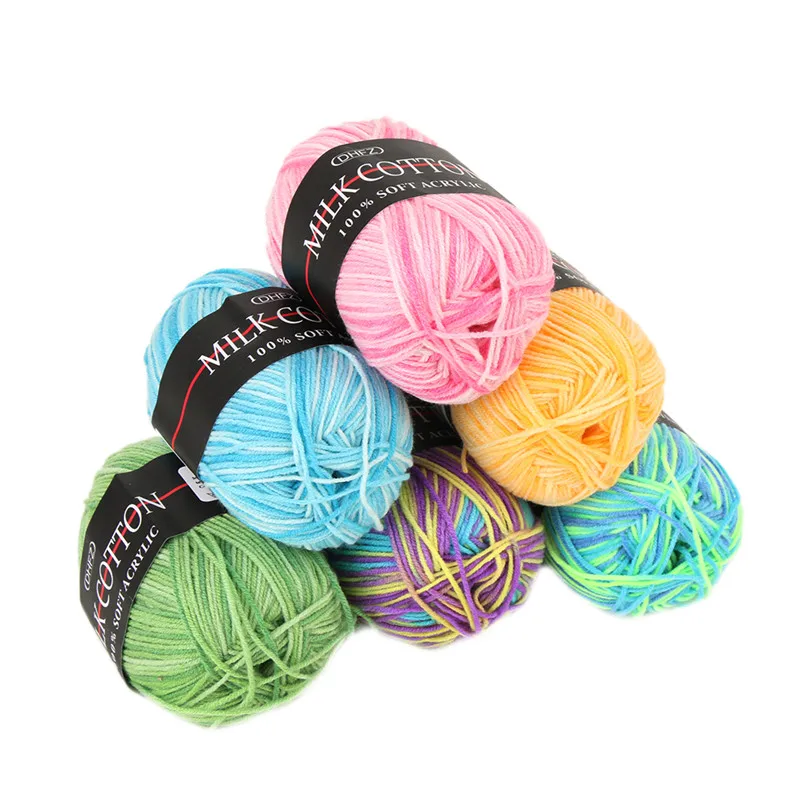 3ply 50 г акриловые мягкие теплые детские вязаные для ручная вязка крючком Пряжа дружественная к коже 23 Цвета пряжа шарф Одеяло Одежда