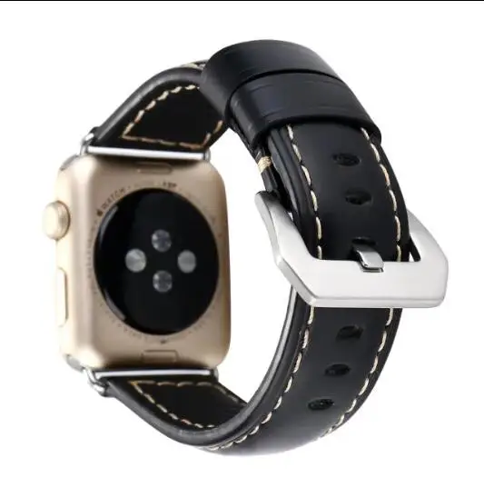 Новые из натуральной кожи петлевой для Apple Watch ремешок iwatch 4 3 2 1 38 мм 42 40 44 Спорт |