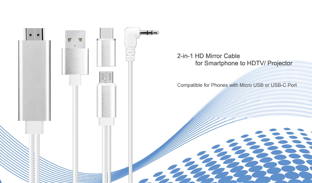 2 в 1 кабель-Переходник USB C на HDMI кабель для микро-флеш-накопителя USB HDMI Cabo для samsung Xiaomi мобильных телефонов для MHL кабель HD 1080P USB конвертер мультимедийного интерфейса высокой четкости