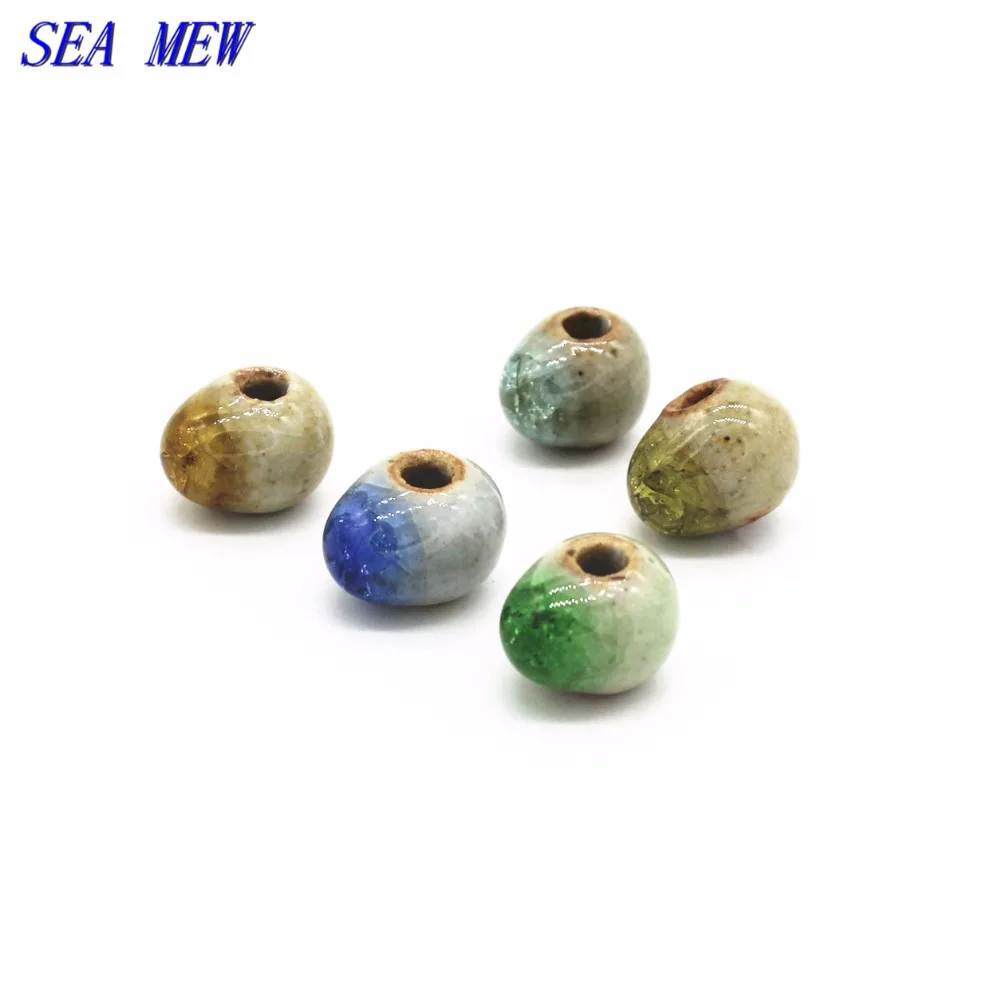 SEA MEW 20 шт. 10 мм * 12 лед трещины капли бусины фотоэлемент ручной работы для