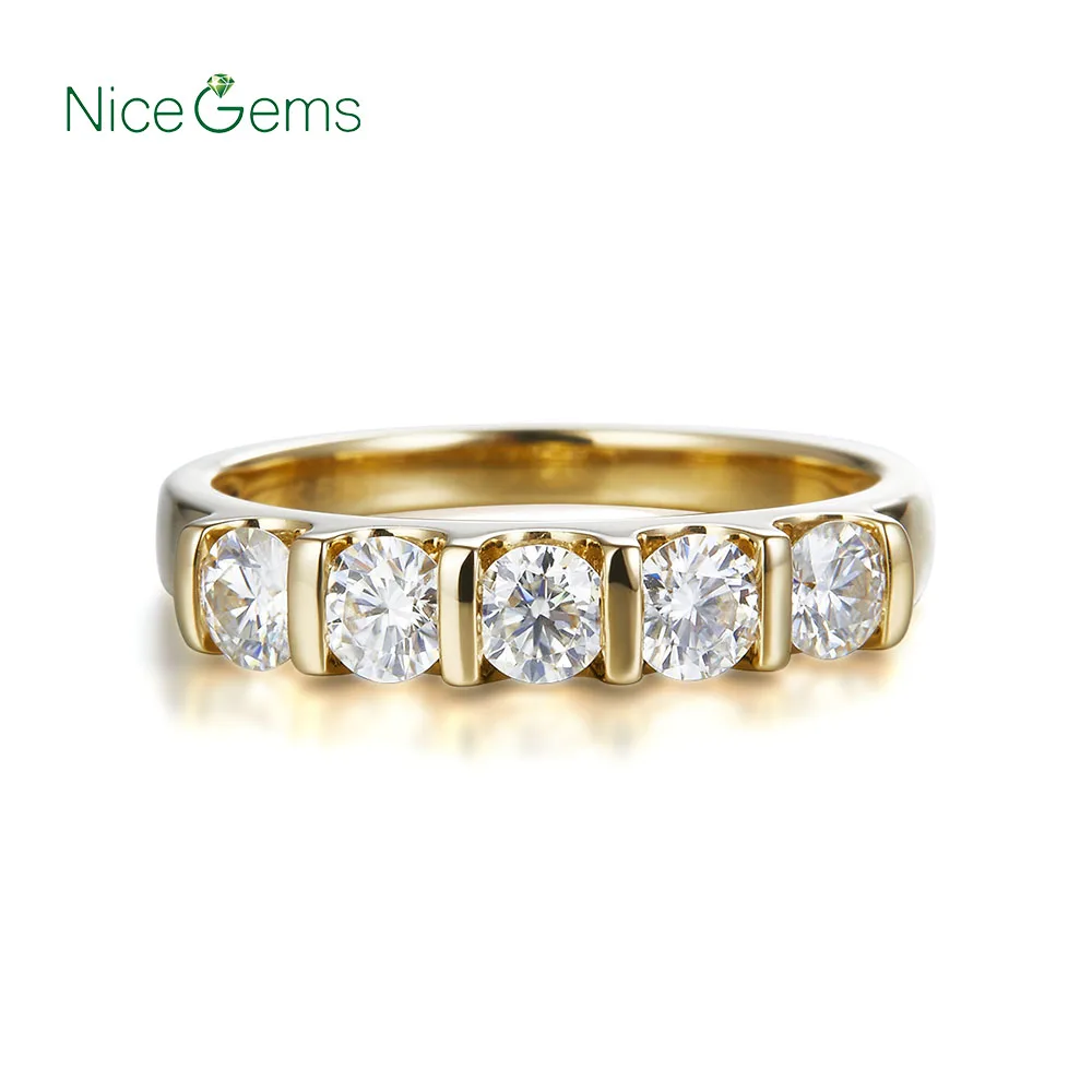 Кольцо с бриллиантами FlipGems CTW желтое золото 14 к 1 25 пробы 4 мм 585 карат Половина