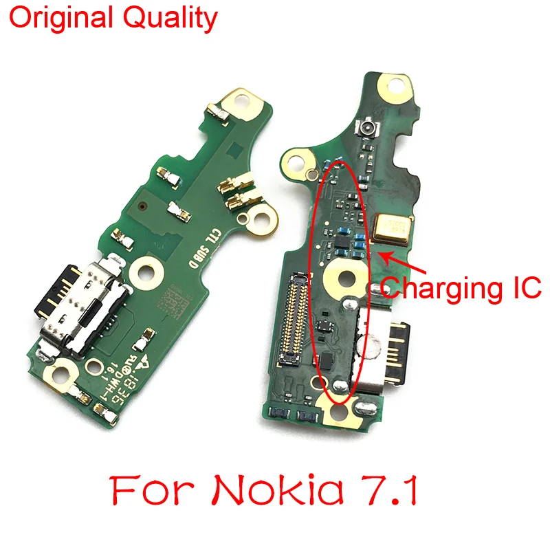 Новый док-разъем Micro USB зарядный порт гибкий кабель микрофонная плата для Nokia 7 1 2018