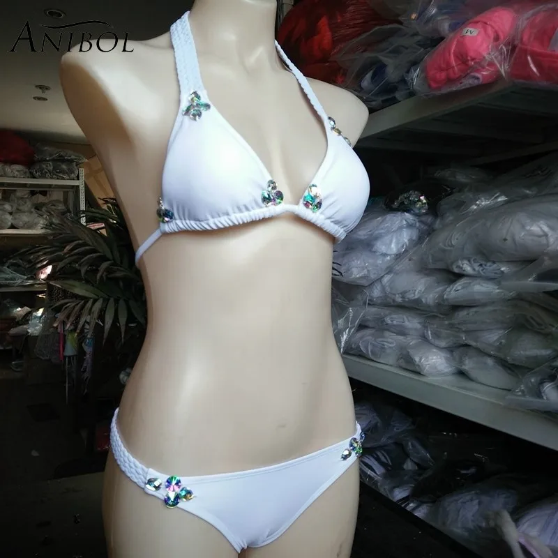 Anibol 2017 роскошный горный хрусталь сексуальное бикини Кристальный бриллиант