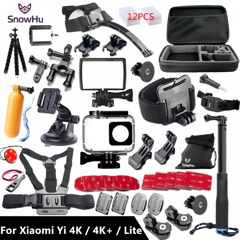 SnowHu для Yi 4K аксессуары Monopod Stick Octopus Штатив 4K/4K + Lite Action International Camera 2 II GS27|action camera xiaomi
