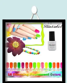 15 Neon Color Gel Nail Lacquers 80ml Nail Gel Primer Vernis Semi Permanent Blinkingel Gel Varnish Cody Esmalte Para Unha