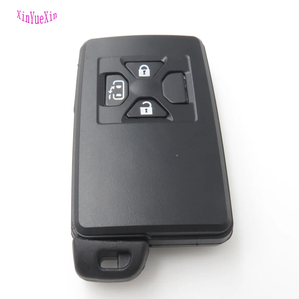 

XinYueXin 3 Buttons Remote Key Shell Fit For TOYOTA Previa Smart Key Card Replacment Key Cover With Uncut Blade