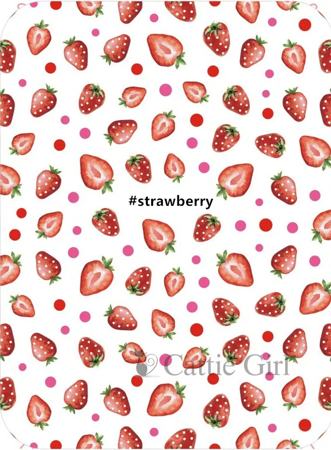 strawberry 1 шт., 3D наклейки для ногтей с изображением дракона, фруктов, ананаса, лимона, наклейки для ногтей, s Art, авокадо, наклейки, клей для маникюра, украшения для ногтей - Цвет: strawberry