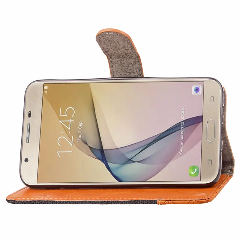 Чехол книжка для Samsung Galaxy J5 2016 Модный чехол из искусственной кожи силиконовый