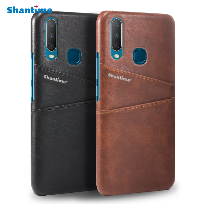 Обложка на заднюю панель из искусственной кожи для Vivo Y17 чехол для телефона для Vivo Y12 чехол с отделением для визиток