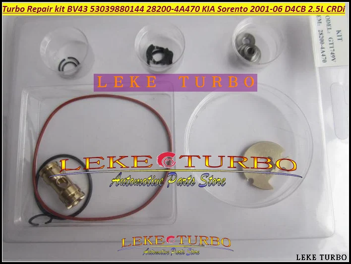 Бесплатная доставка Ремкомплект турбонаддува BV43 53039700122 53039700144 28200-4A470 Для KIA Sorento