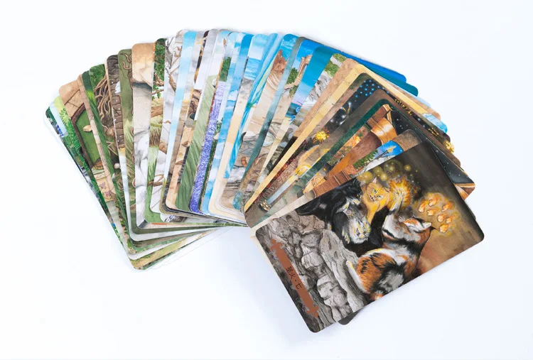 Mystial кошки настольная игра Карты Таро высокое качество бумажные карты